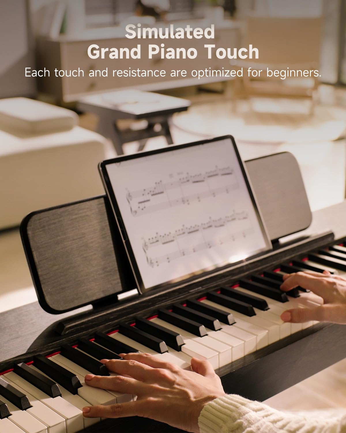 88 Key Weighted Digital Piano with Bluetooth and Three Pedal A316694