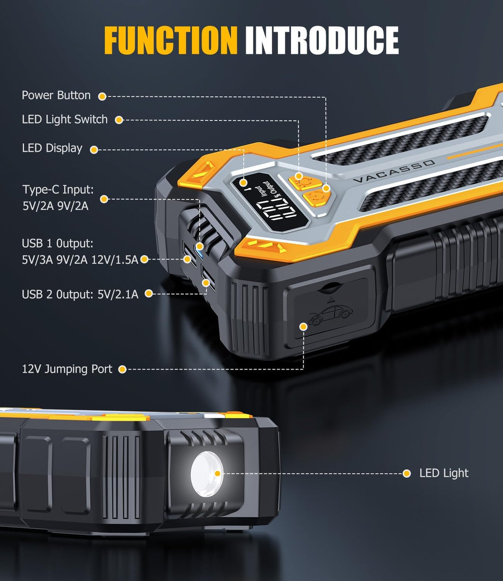 12V Portable Car Jump Starter V58007