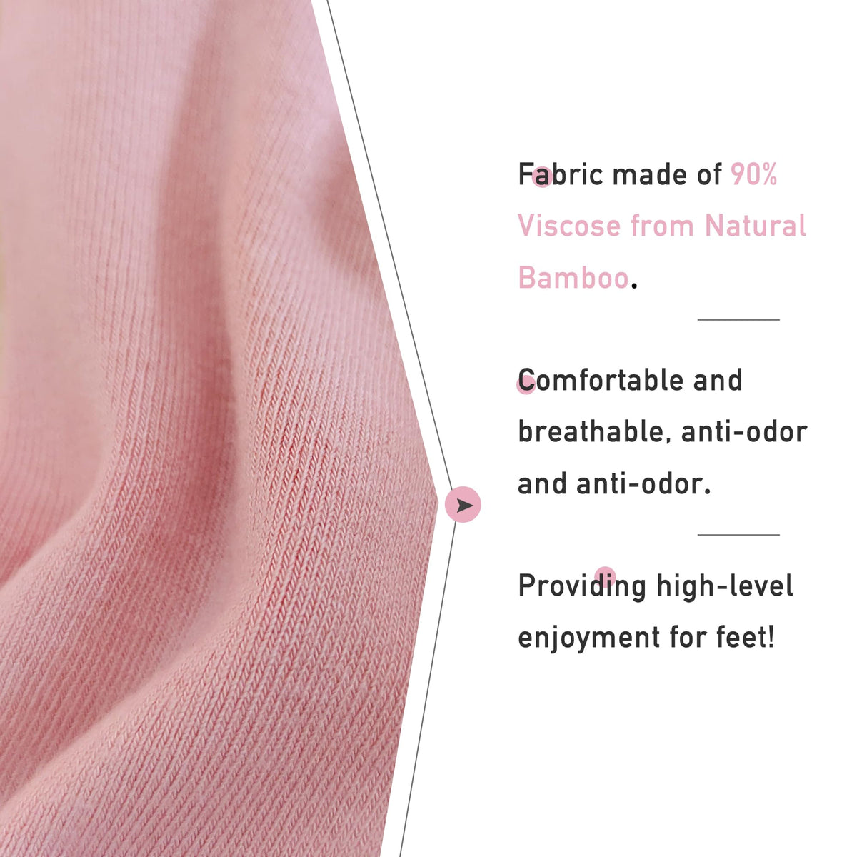 Viscose Bamboo Crew Socks 5 Pairs S69327
