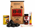 20 lb Oak Lump Charcoal BBQ Bundle with Firestart Cubes, Beef Rub & Grill Matches V985