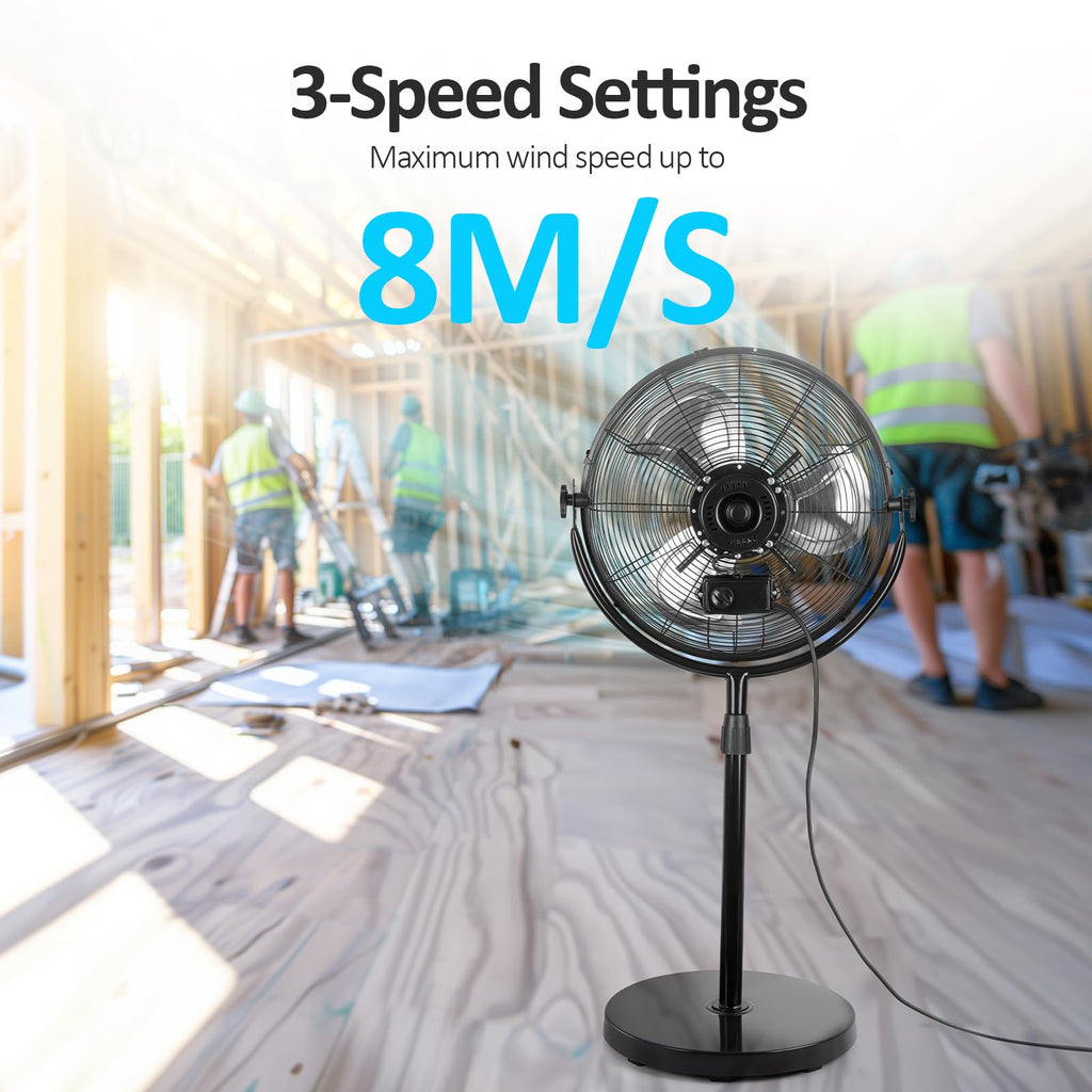 18 Inch High Velocity Metal Pedestal Fan R355453