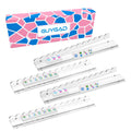 Clear Acrylic Mahjong Racks with Pushers, 4-Pack X8328