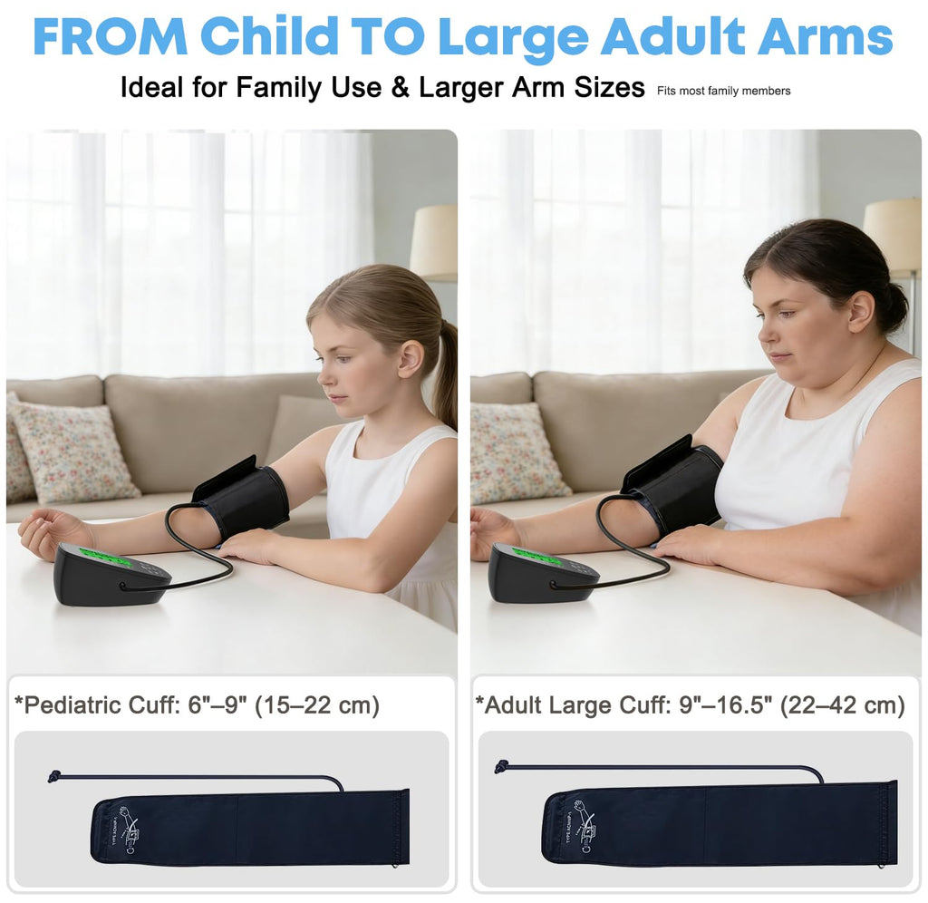 Blood Pressure Monitor with 2 Size Cuffs J355