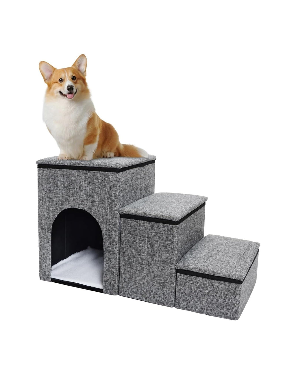 Folding Pet Stairs with Storage Box E9878