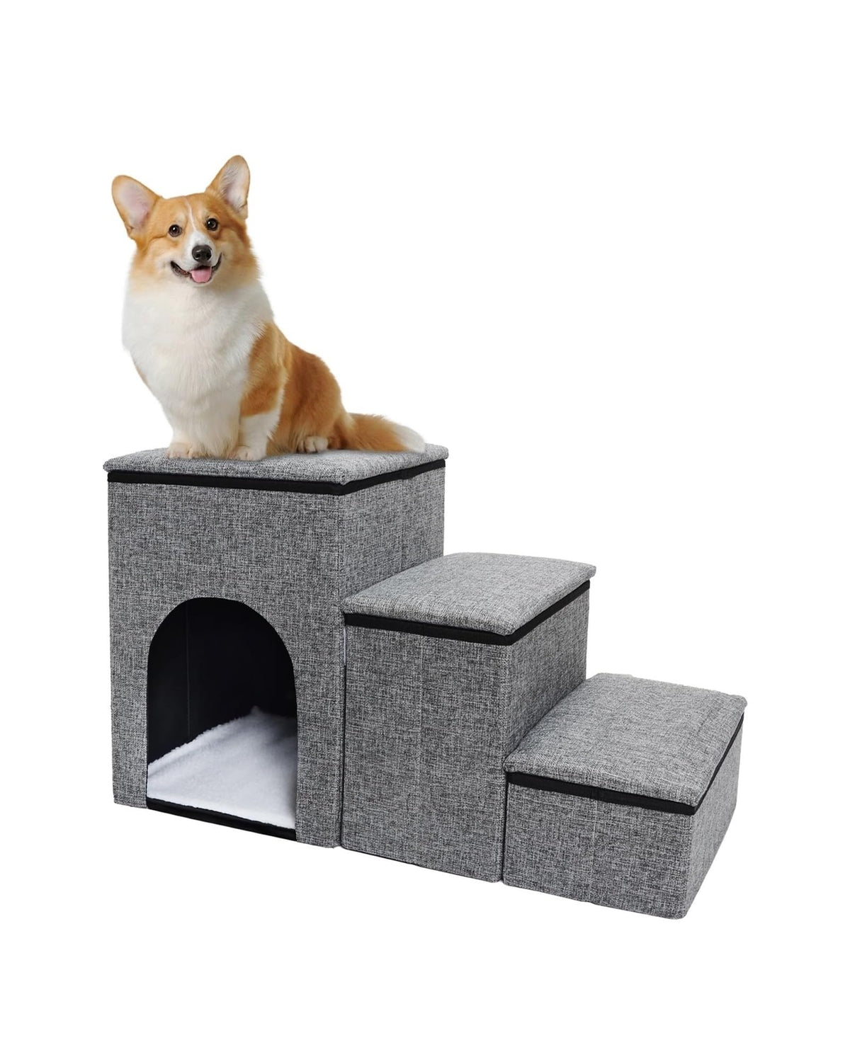 Folding Pet Stairs with Storage Box E9878