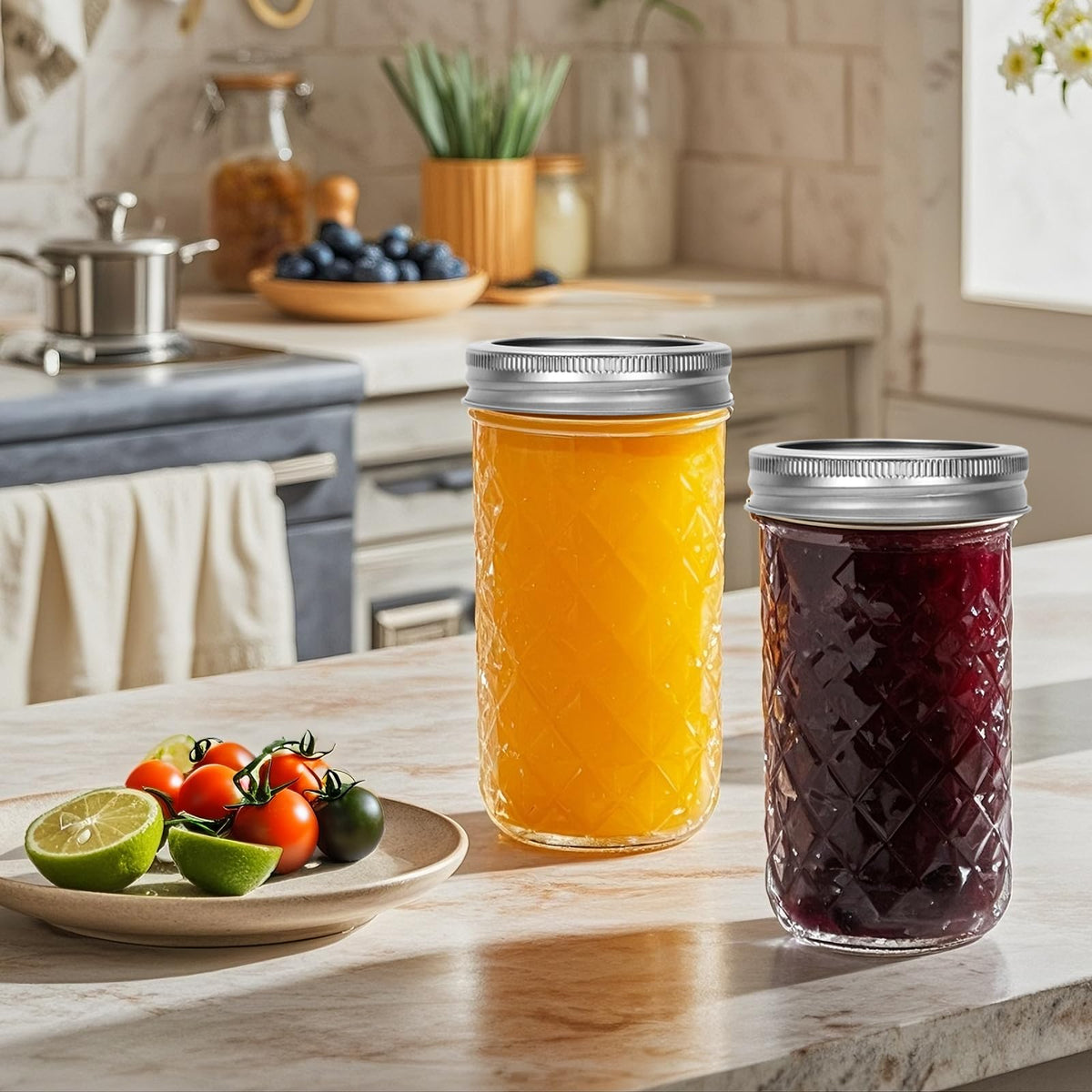 12 oz Regular Mouth Glass Mason Jar 20 Pack F2508