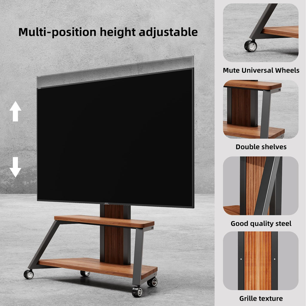 Heavy Duty Mobile TV Stand with Wheels Y188402