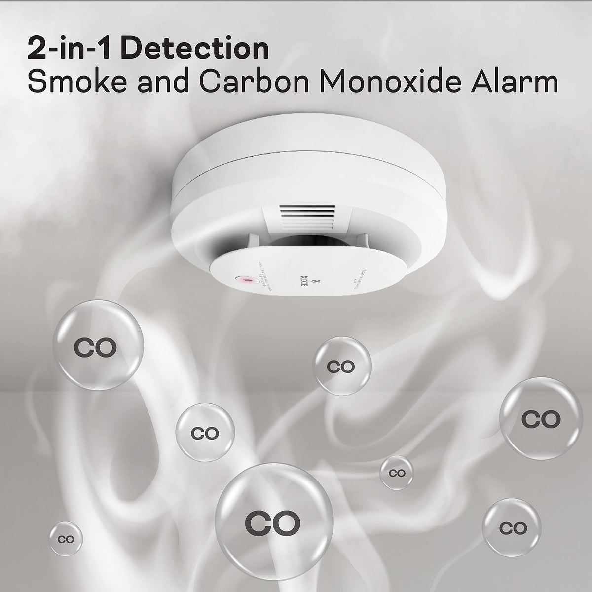 Hardwired Smoke & Carbon Monoxide Detector, 4 Pack X1704
