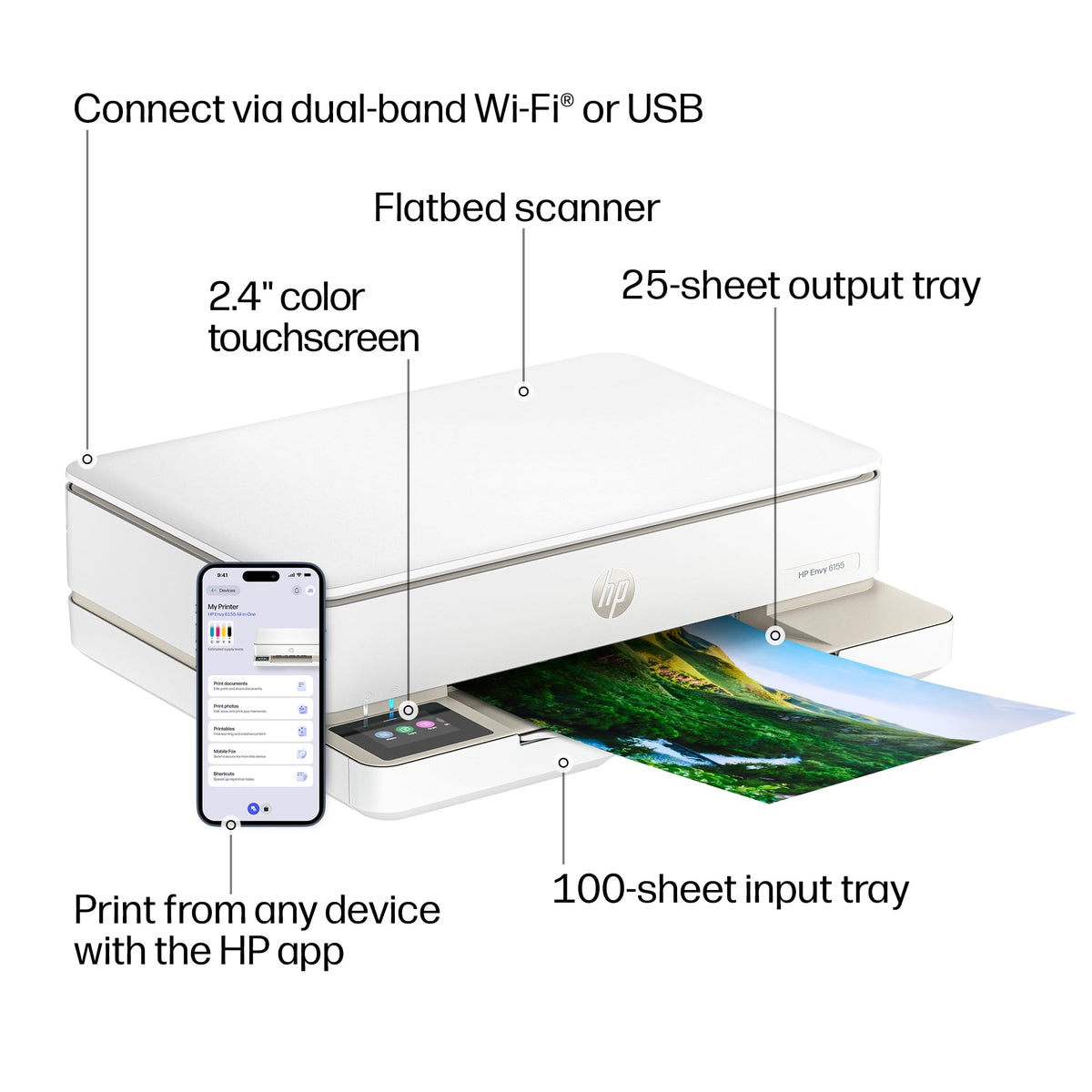 Wireless All-in-One Color Inkjet Printer L619