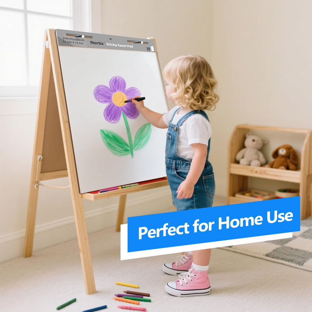 Flip Chart Paper, Sticky Easel Pads, 25 x 30 inch, 30 Sheets/Pad, 3 Pads M338381