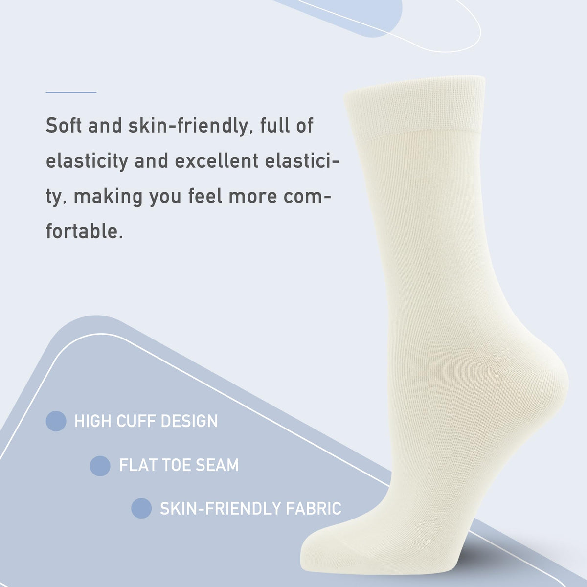 Viscose Bamboo Crew Socks 5 Pairs S69327