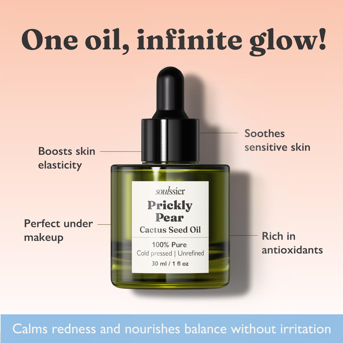 Cold-Pressed Prickly Pear Seed Oil 1 oz T17655