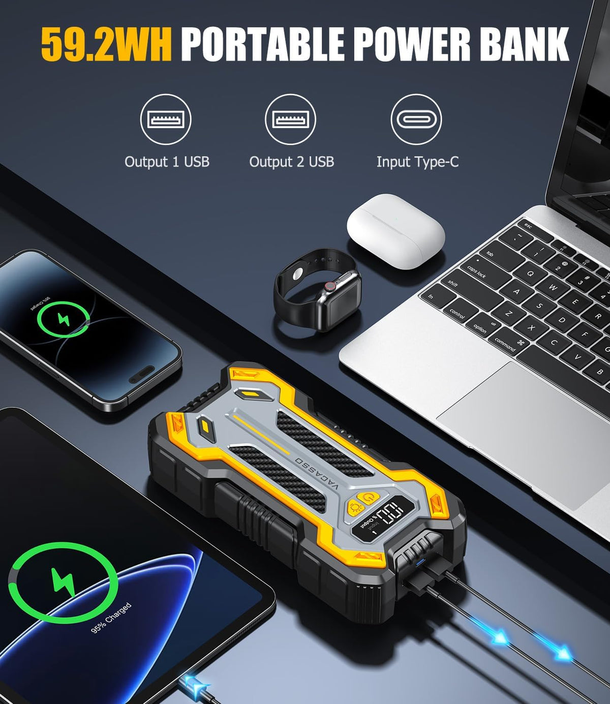 12V Portable Car Jump Starter V58007