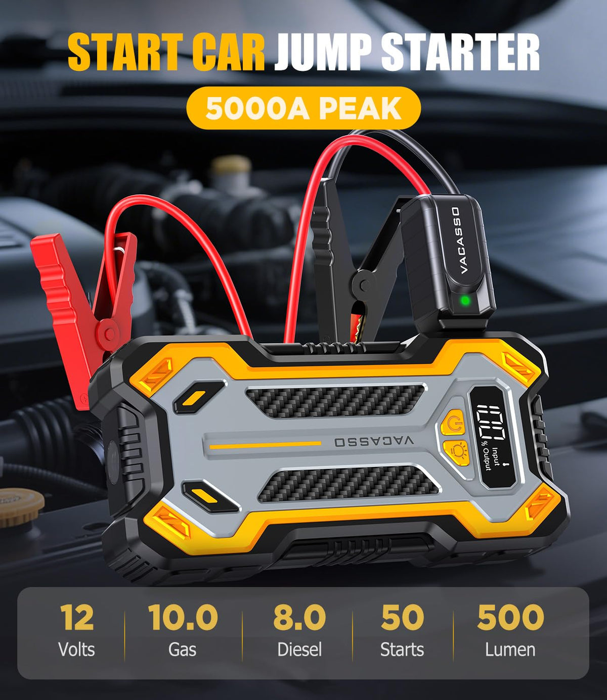 12V Portable Car Jump Starter V58007