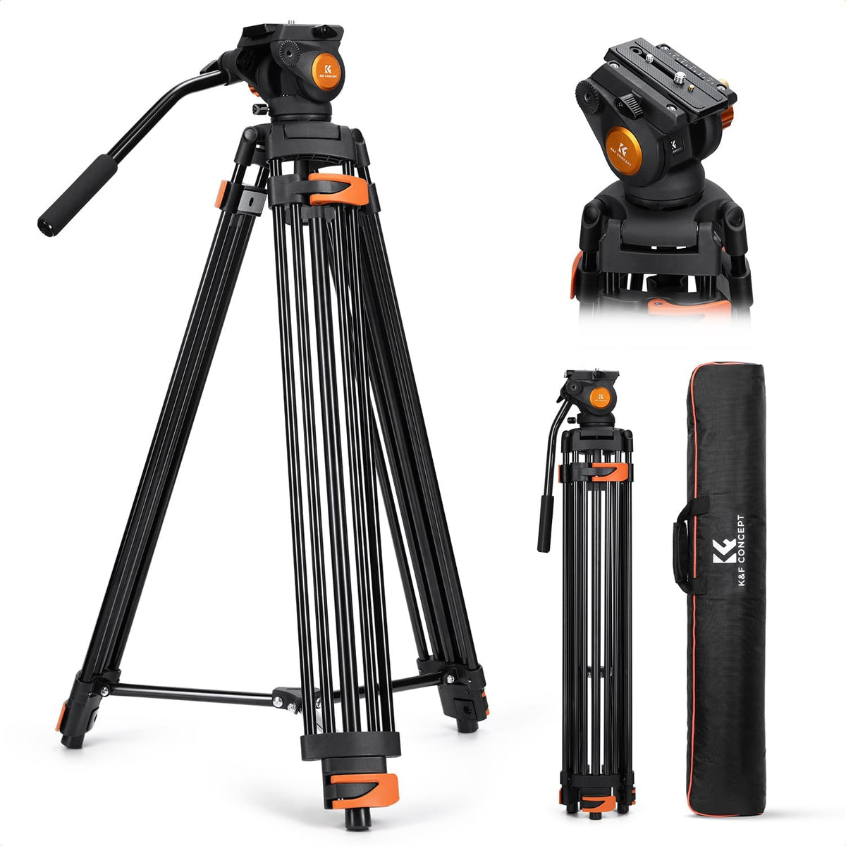 80" Video Tripod with Fluid Head K484348