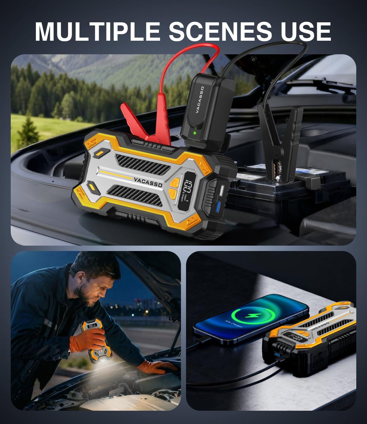 12V Portable Car Jump Starter V58007