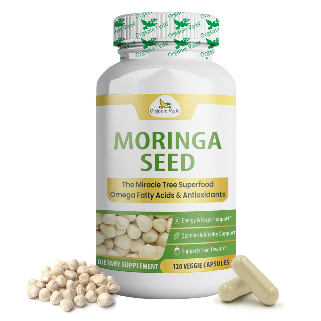 Organic Moringa Seeds Capsules 120 Vegan Capsules G54621