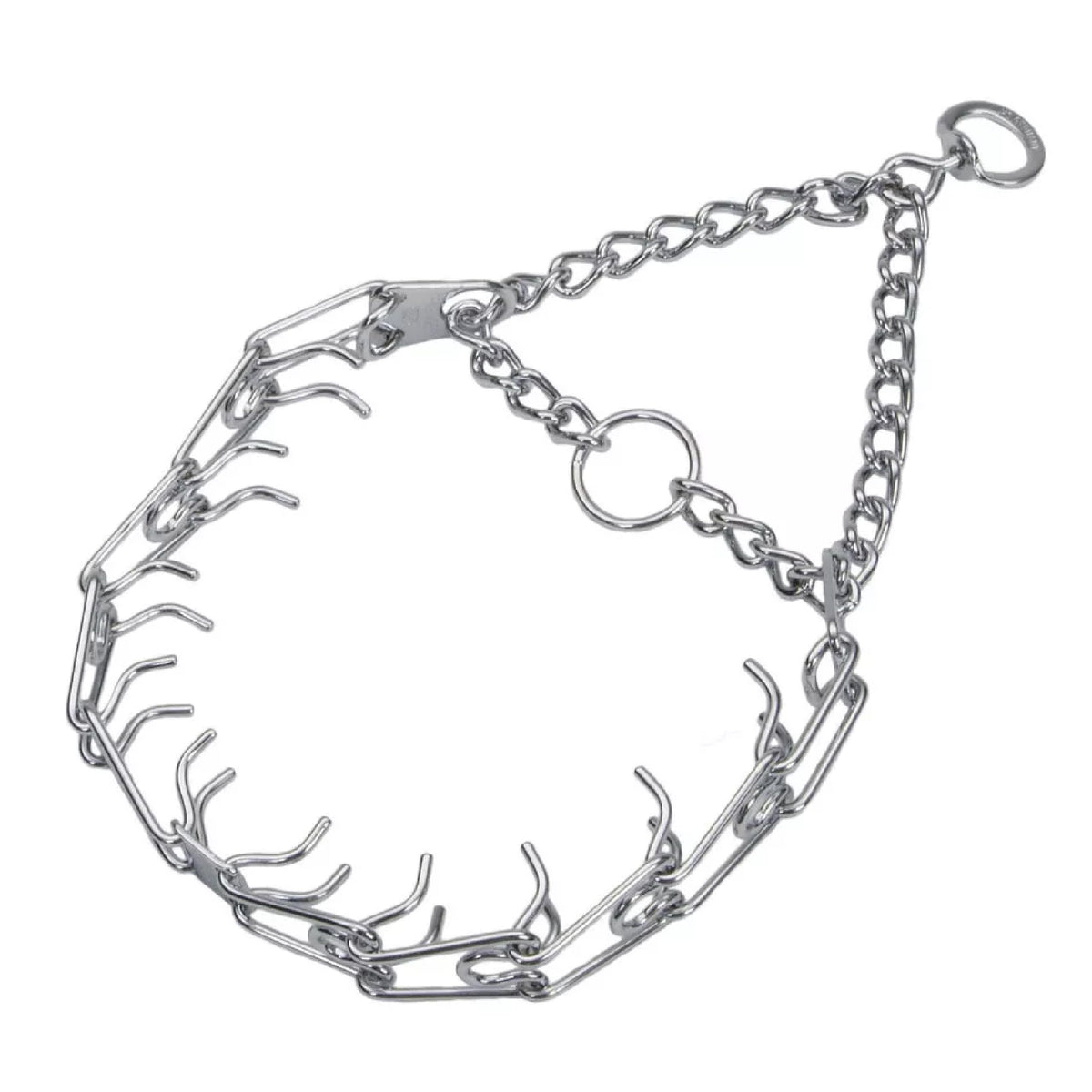 Steel Chrome Plated 3.0 mm Dog Prong Collar U234825
