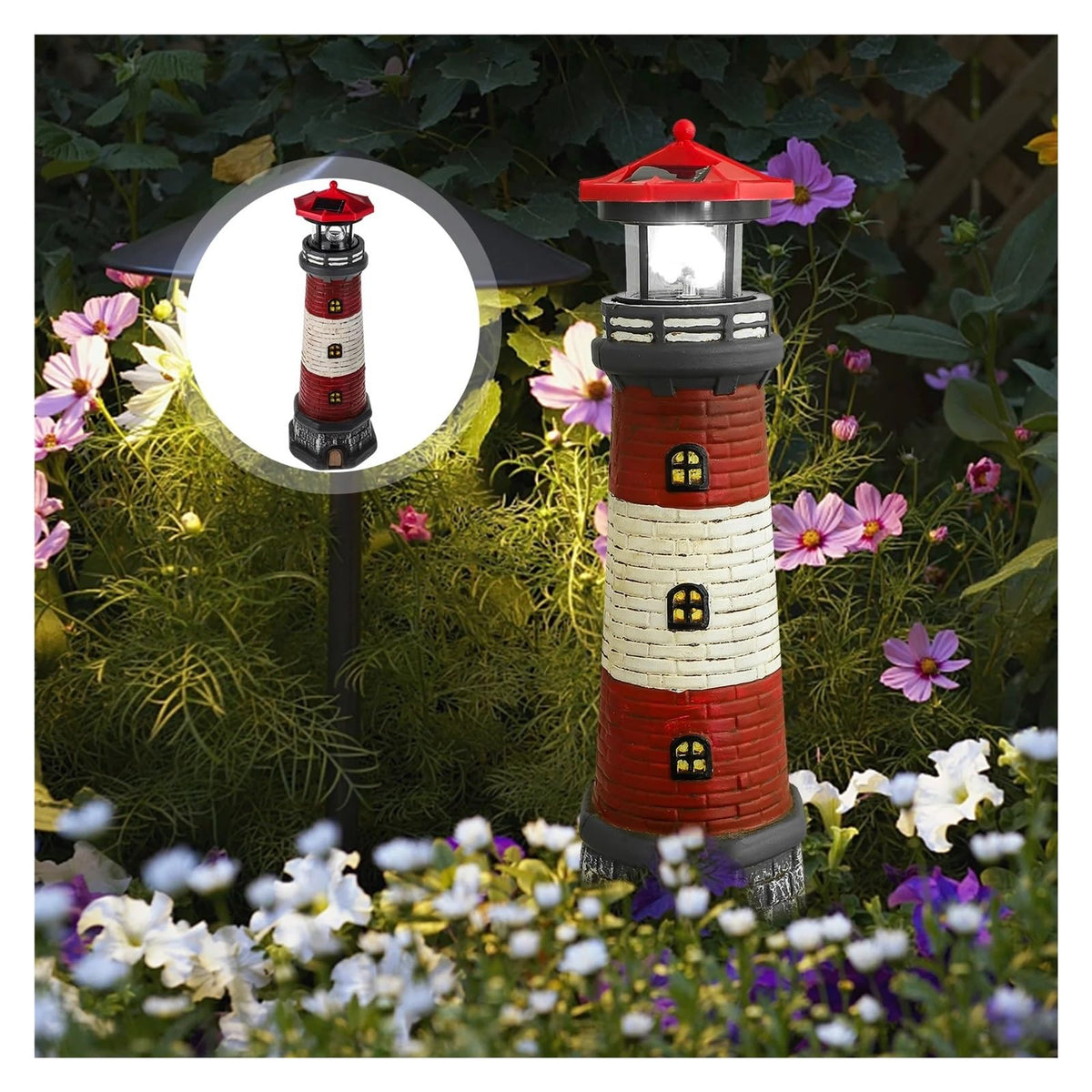 Solar Powered Lighthouse Z4813