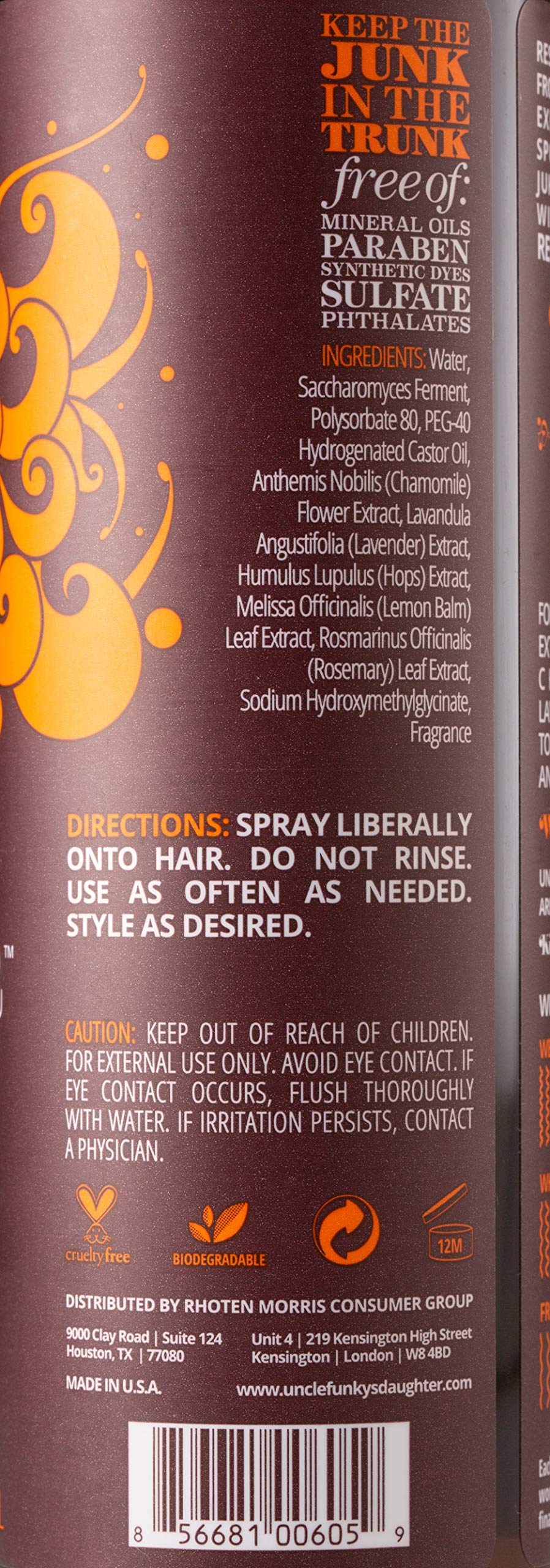 8 oz Hair Odor Neutralizing Tonic Y18825