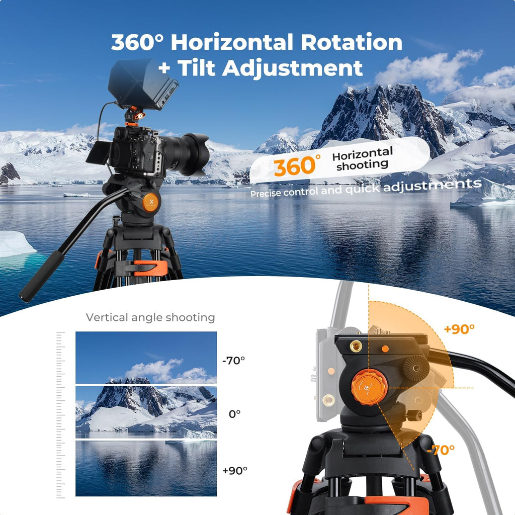 80" Video Tripod with Fluid Head K484348