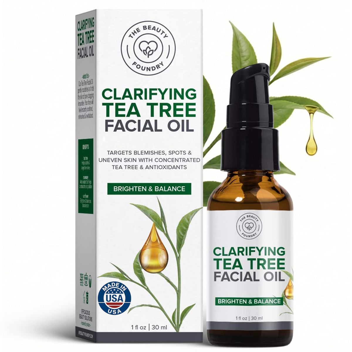 Tea Tree Oil for Face and Acne 1oz/30ml Z665662