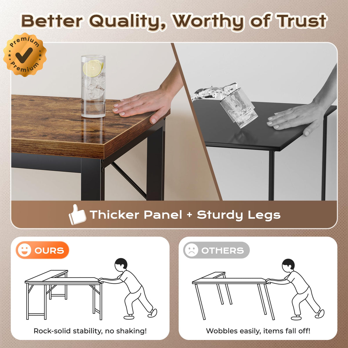 63 Inch L Shaped Desk with Power Outlets D21390