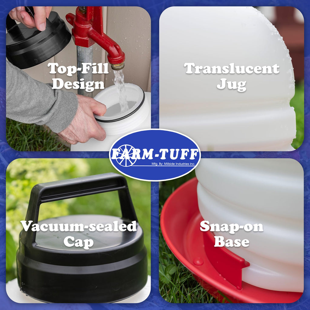7 Gallon BPA-Free Plastic Hanging Chicken Waterer N4085