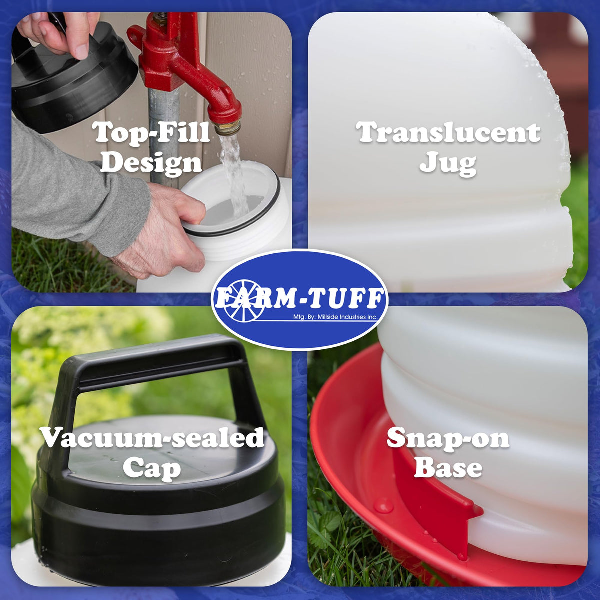 7 Gallon BPA-Free Plastic Hanging Chicken Waterer N4085