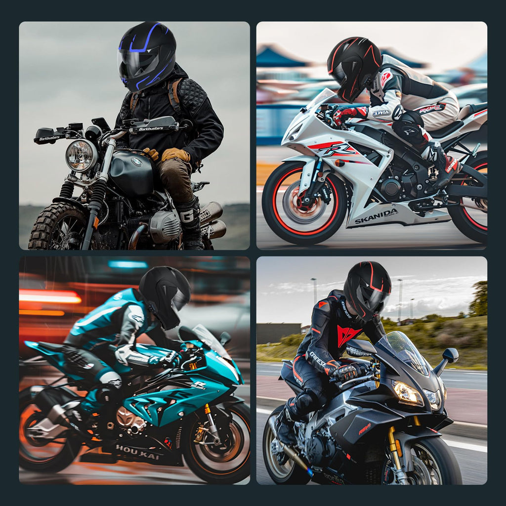 DOT Approved Bluetooth Modular Motorcycle Helmet A351181
