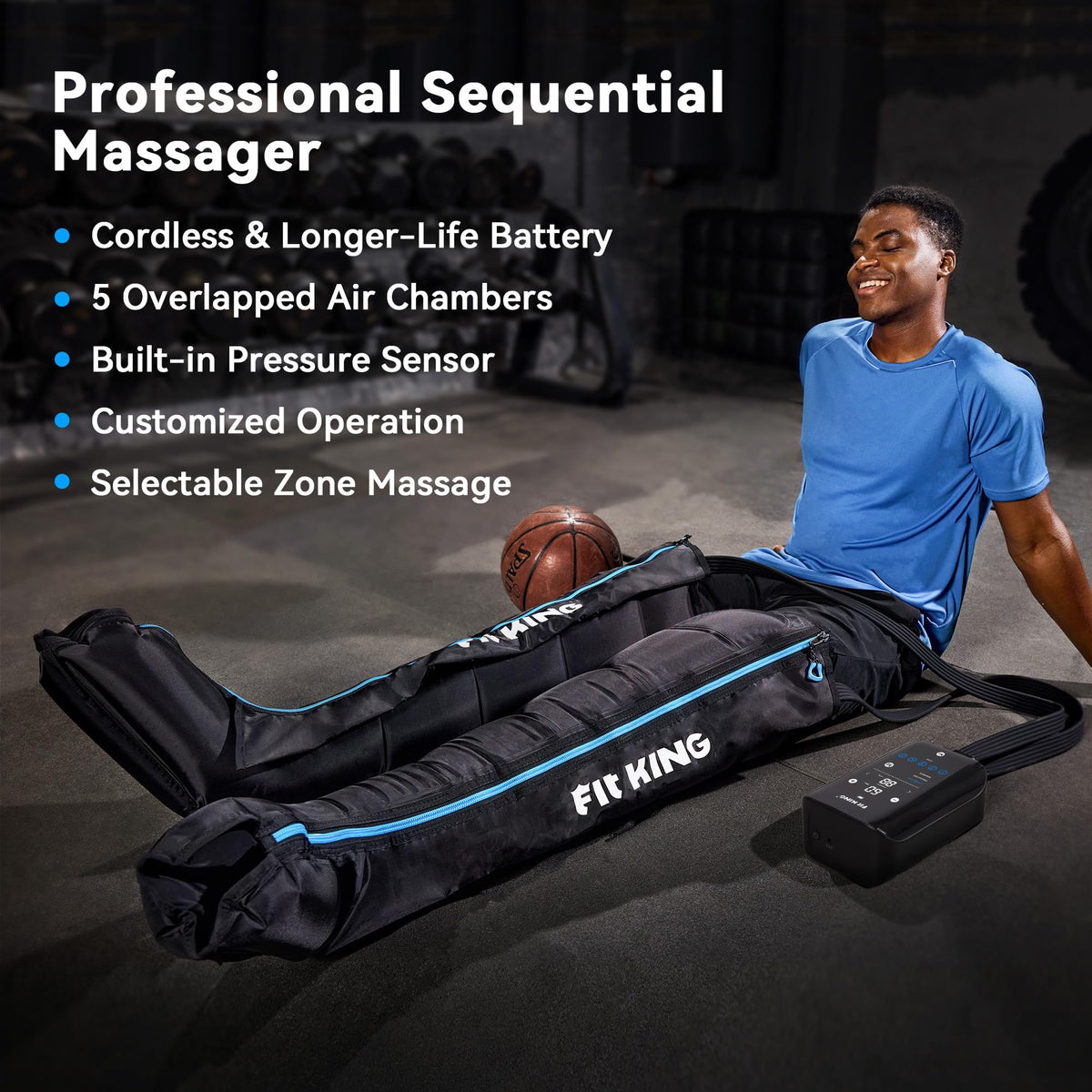 Cordless 5-Zone Leg Massager O11304