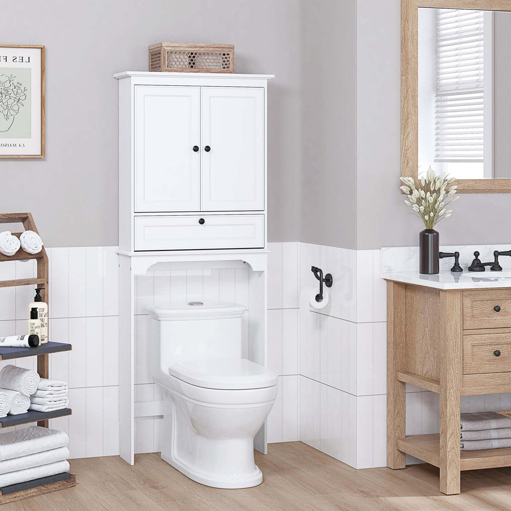 White Over the Toilet Storage Cabinet I890