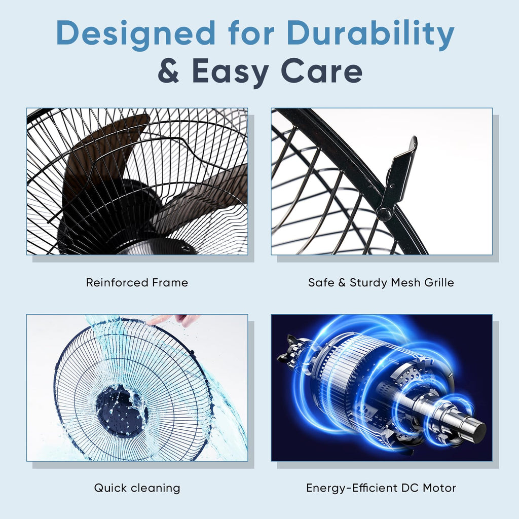 17" Oscillating Pedestal Fan with Remote X861