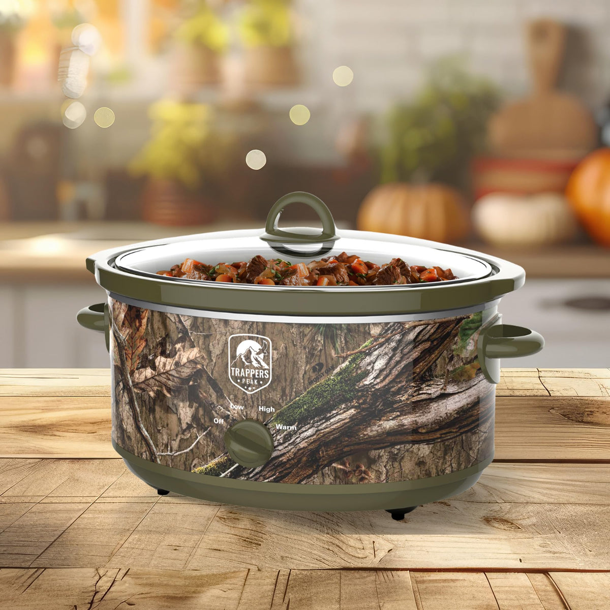 7 Quart Oval Slow Cooker Pot with Heat Settings Y575302