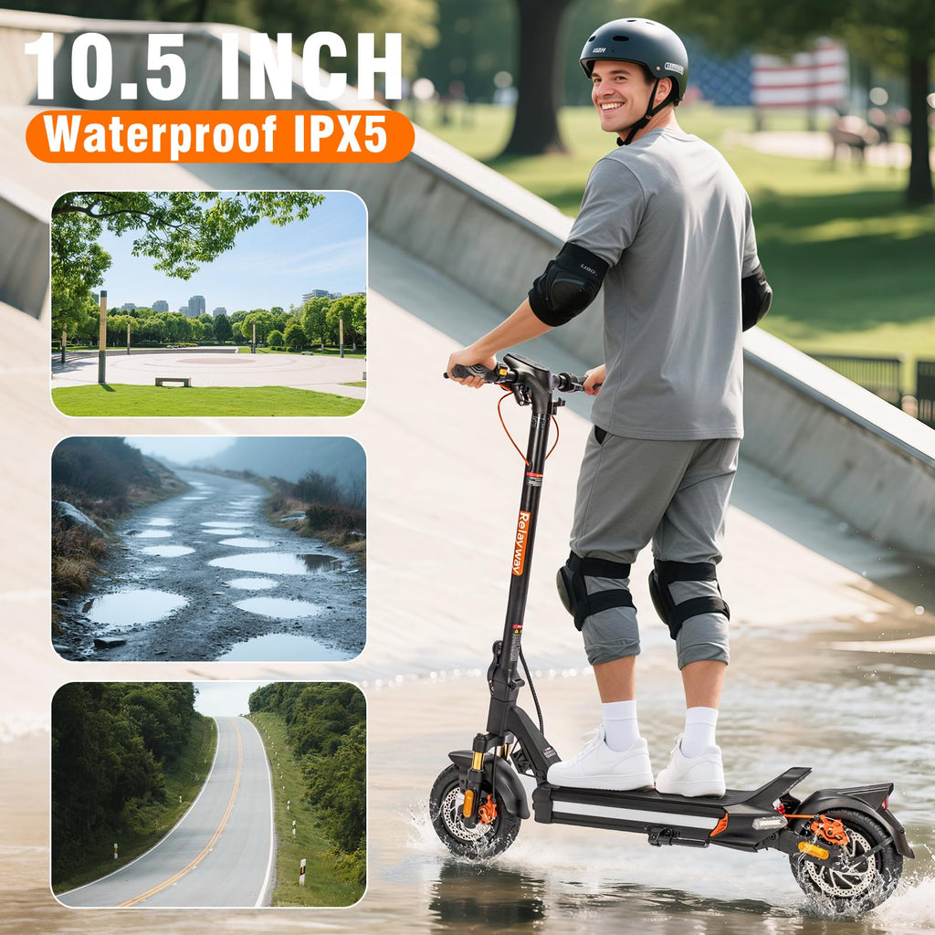 Offroad Electric Scooter 30 Mph 40-50 Miles Range W117