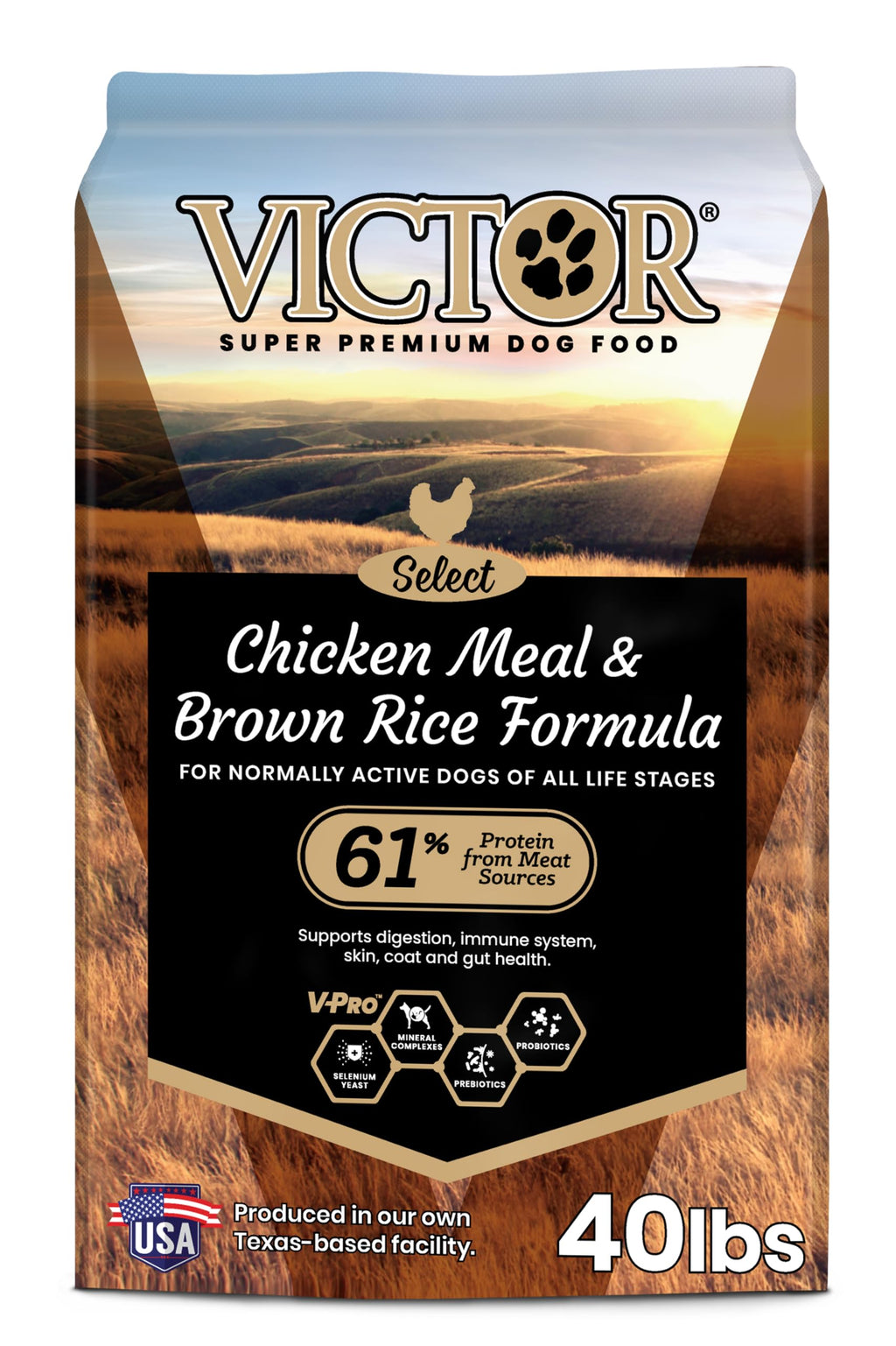 Chicken Meal & Brown Rice Formula Dry Dog Food, 40 lb P638220