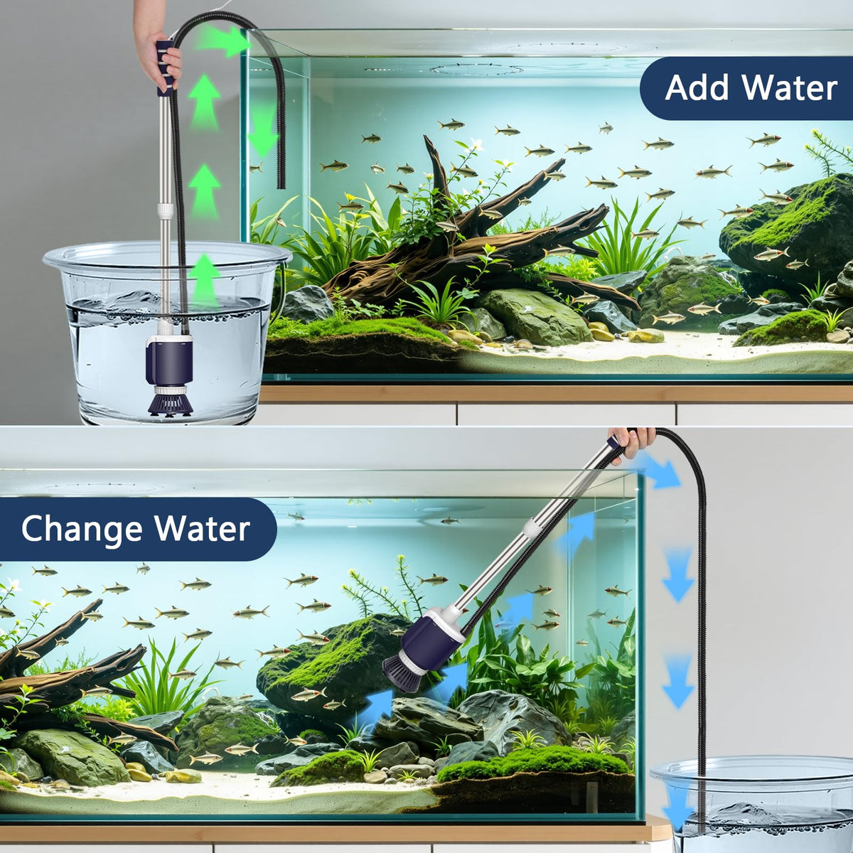 600 GPH Aquarium Gravel Cleaner Fish Tank Vacuum L503427