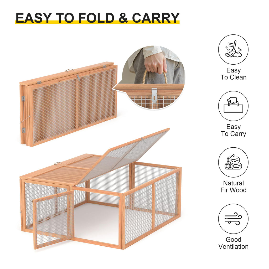 Wooden Chicken Coop Rabbit Hutch F489830