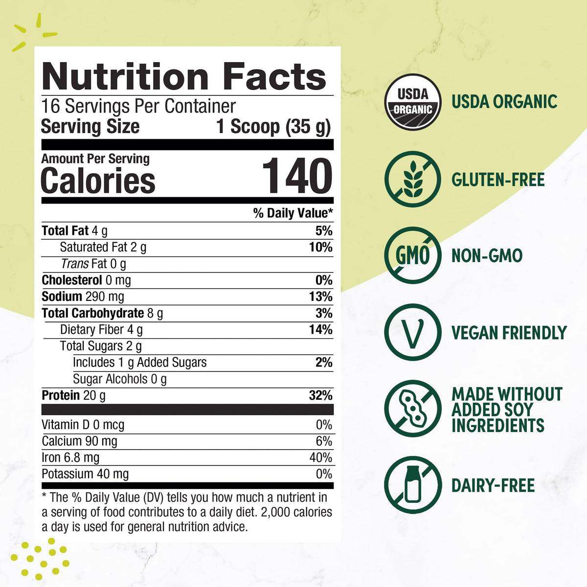 Plant-Based Protein Powder Creamy French Vanilla N147
