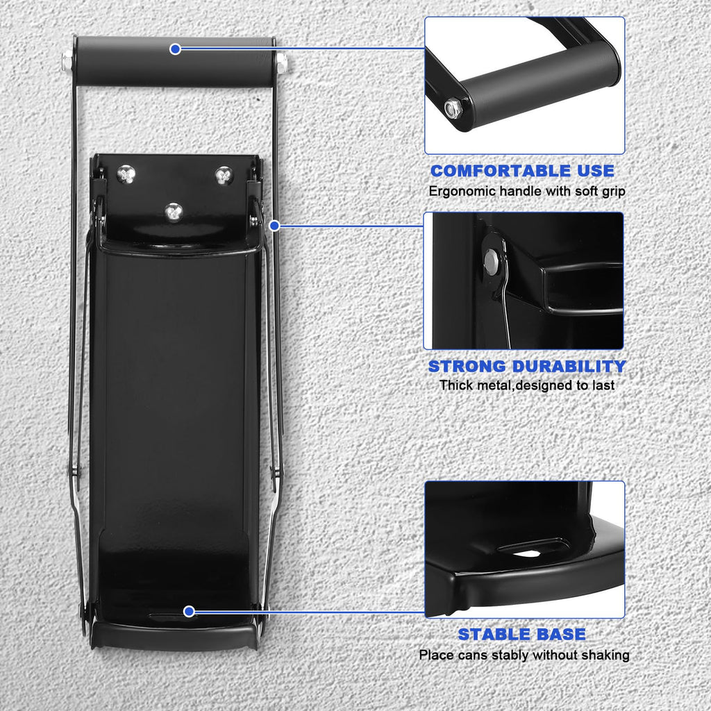 Wall Mounted Stainless Steel Can Crusher with Bottle Opener V6475