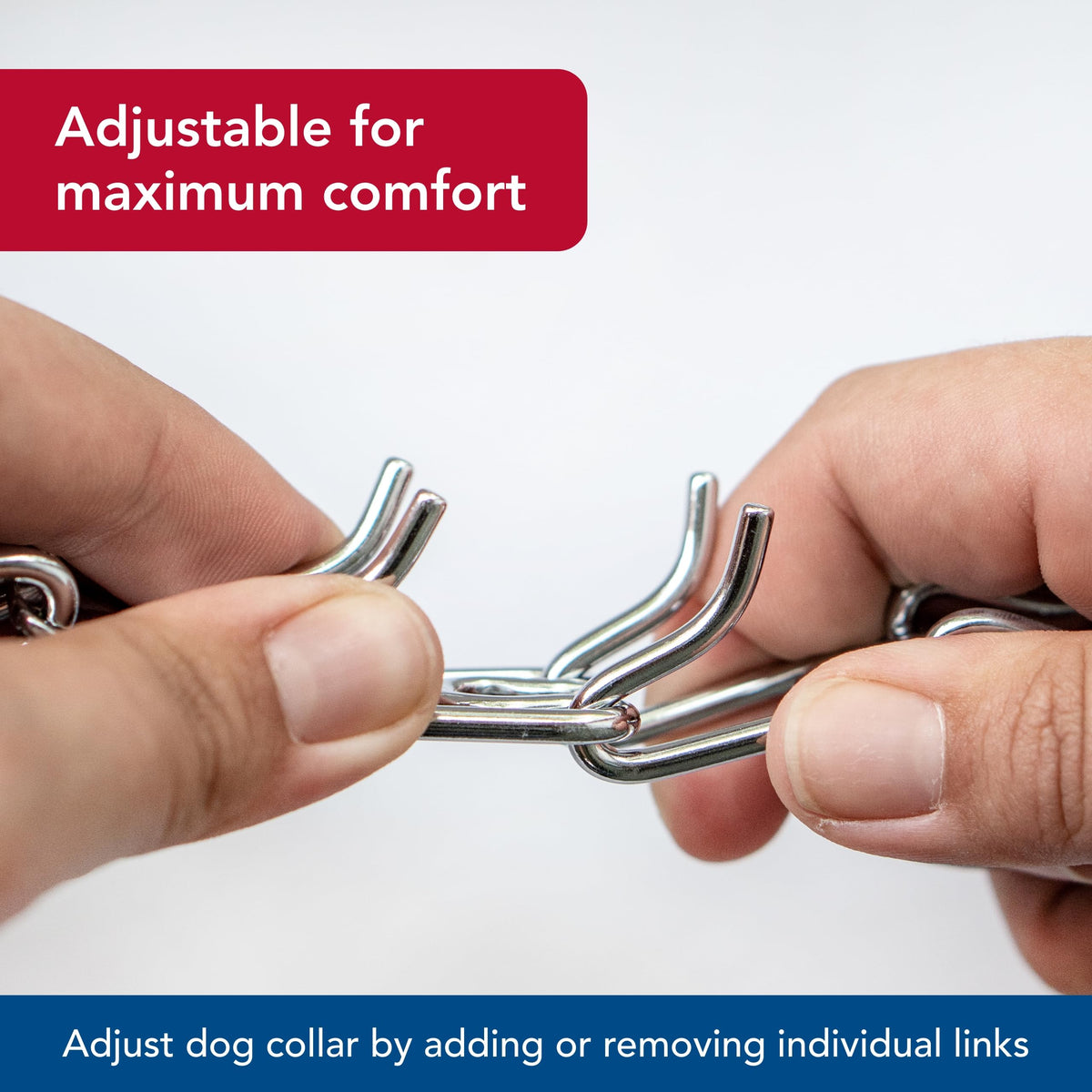 Steel Chrome Plated 3.0 mm Dog Prong Collar U234825