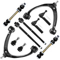 10pcs Front Suspension Kit Upper Control Arm Tie Rod Ends Sway Bar Links Lower Ball Joints D8547