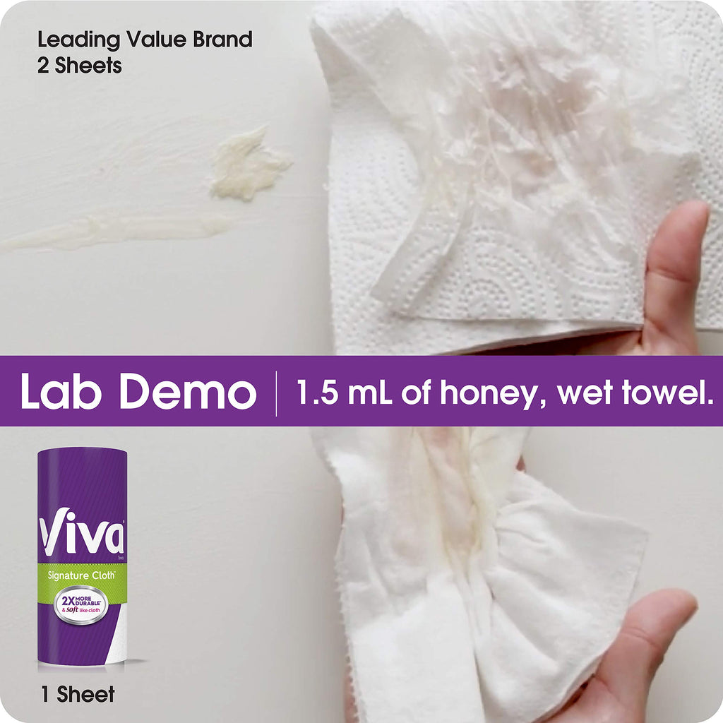 White Paper Towels, 6 Big Rolls E544