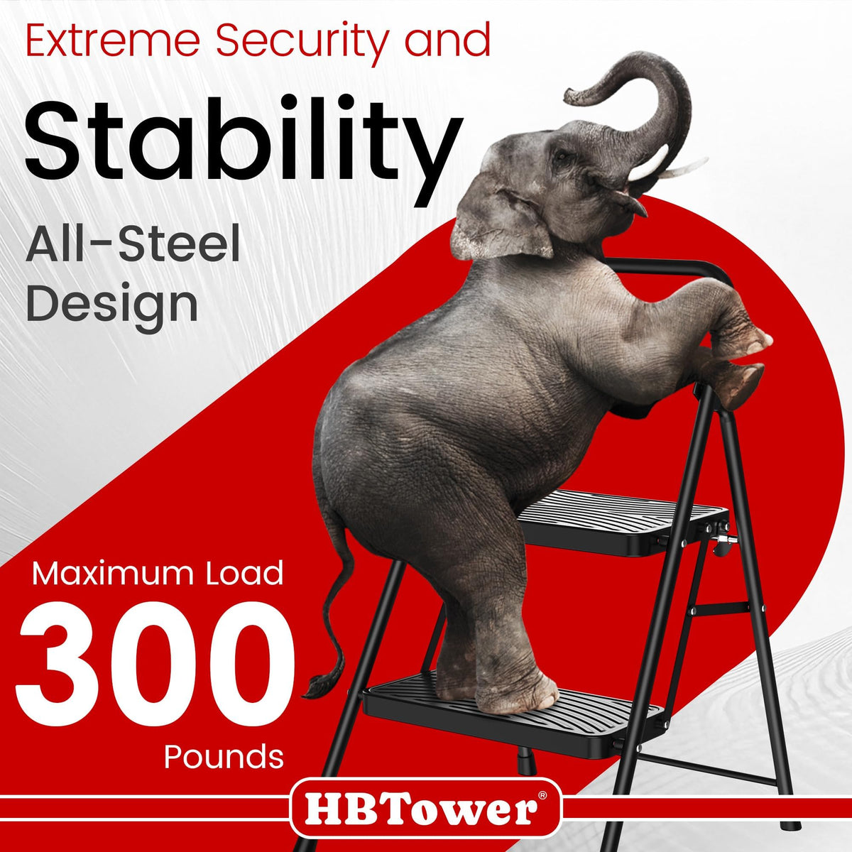 2 Step Ladder with Anti-Slip Pedal K676620