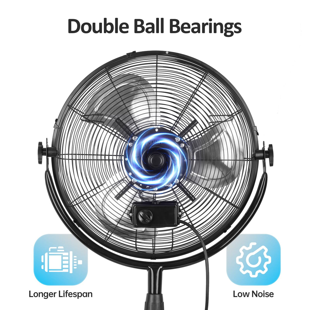 18 Inch High Velocity Metal Pedestal Fan R355453