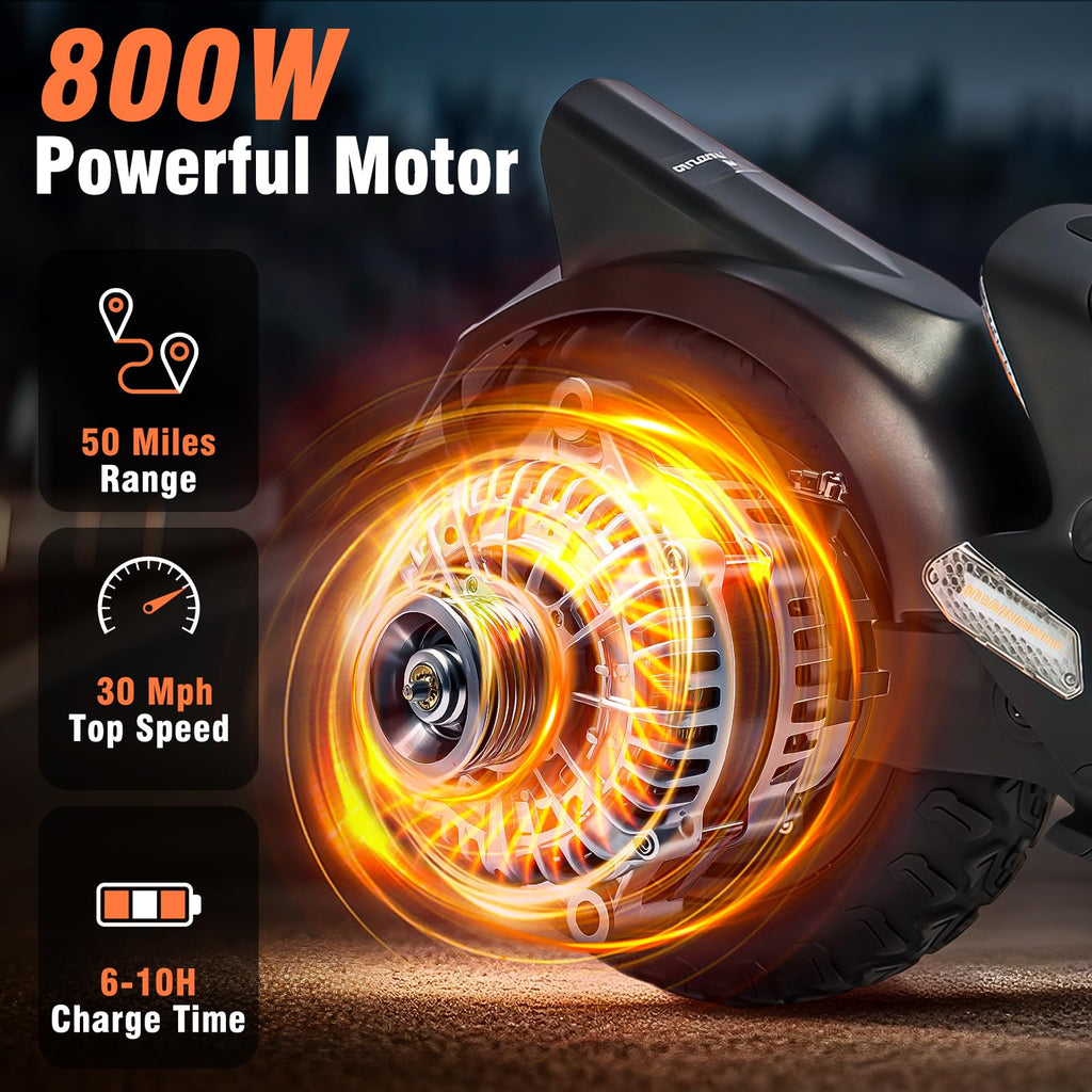 Offroad Electric Scooter 30 Mph 40-50 Miles Range W117