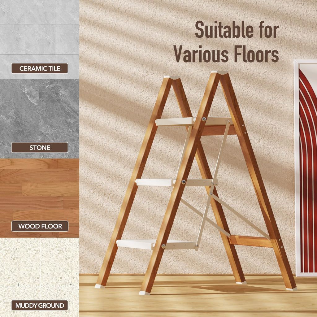 3 Step Aluminum Foldable Step Stool J4325