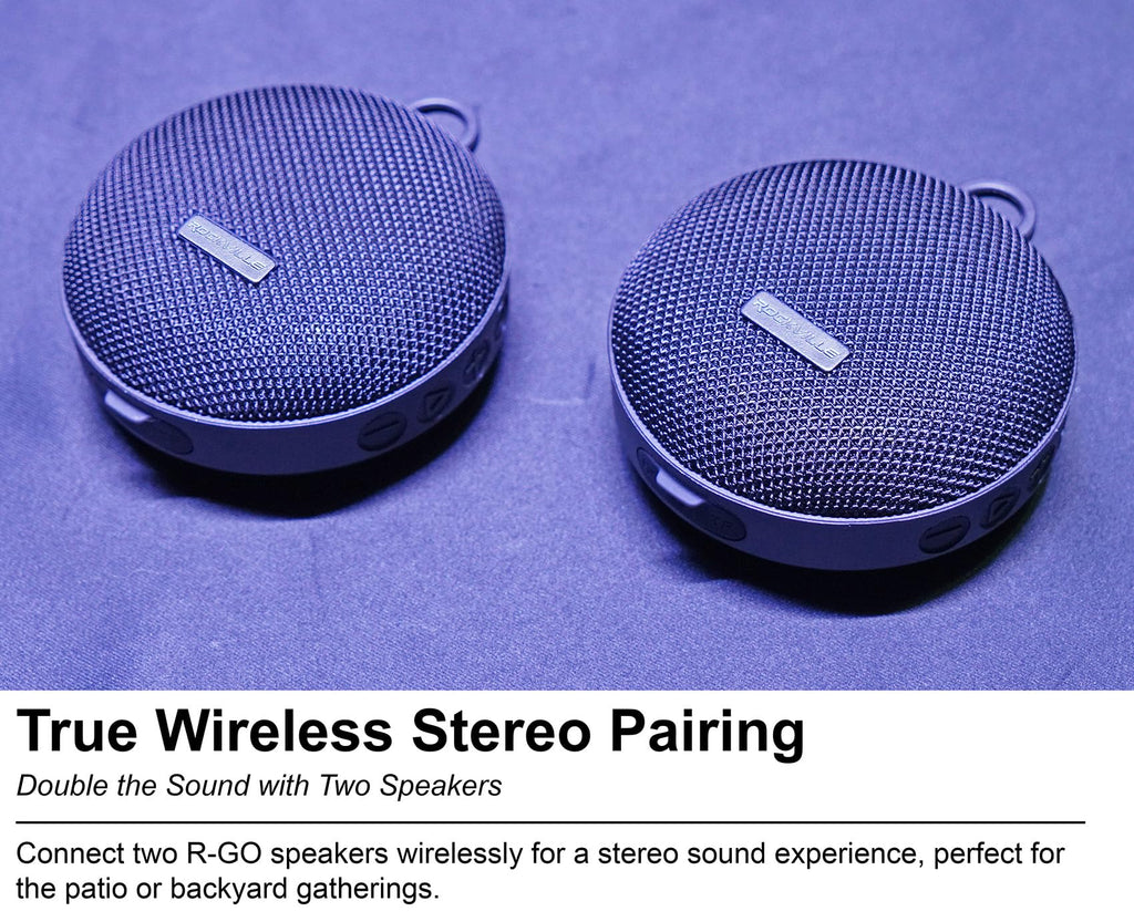 Waterproof Portable Bluetooth Speaker 2-Pack A261768