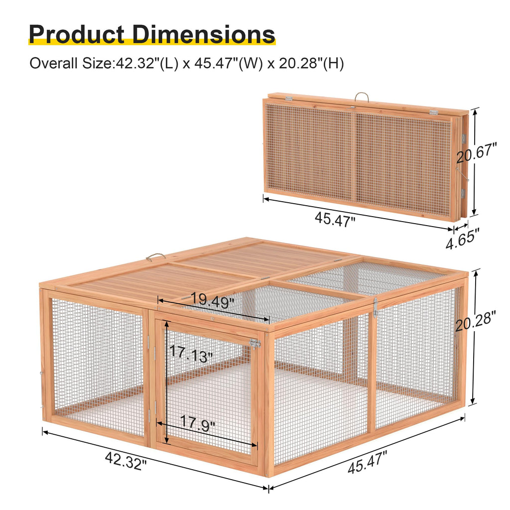 Wooden Chicken Coop Rabbit Hutch F489830