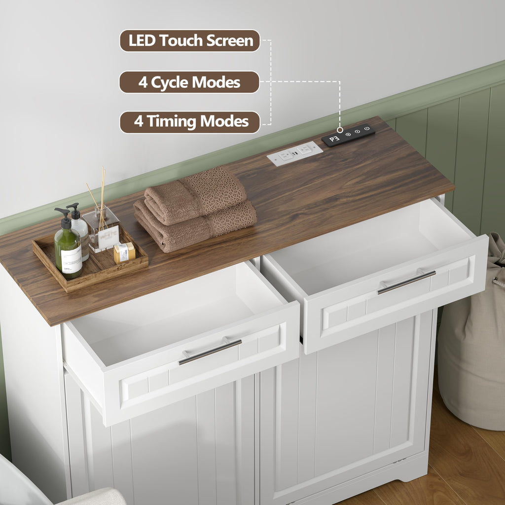 10 Gallon Double Tilt Out Trash Can Cabinet Y460688